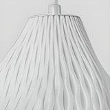 Unique Textured Glass White Geometric Wall Sconce Image - 12