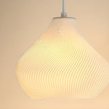 Unique Textured Glass White Geometric Wall Sconce Image - 15