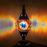 Unique Turkish Mosaic Stained Glass Stand Table Lamp Image - 5