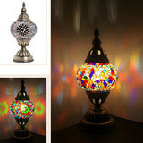 Unique Turkish Mosaic Stained Glass Stand Table Lamp Image - 8