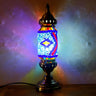 Unique Turkish Mosaic Standing Glass Bedside Table Lamp Image - 15