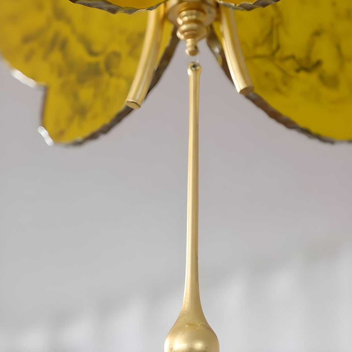 Unique Yellow Clear Glass Artistic Butterfly Pendant Light Image - 11