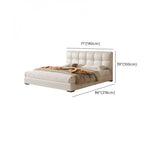 Upholstered Headboard White King Storage Included Bed Image - 9