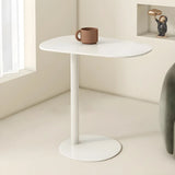 Versatile Standard C-Shaped Oval Metal Black End Table Image - 14