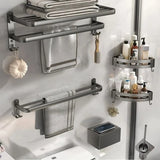 Versatile Storage Rack Towel Shelf Bathroom Hardware Set Image - 17