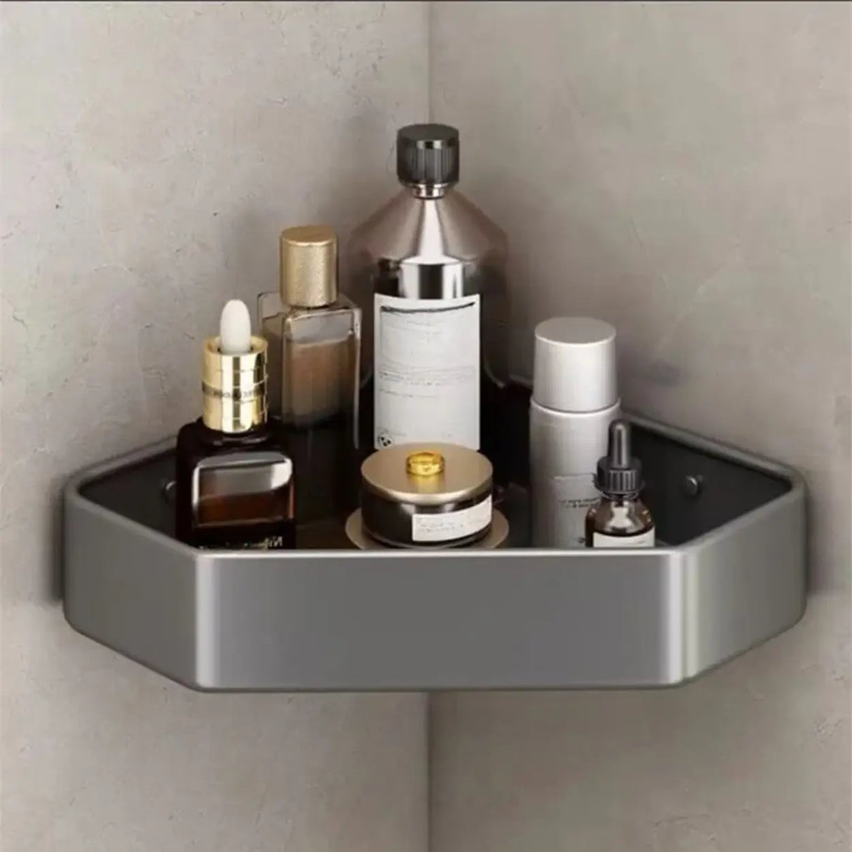 Versatile Storage Rack Towel Shelf Bathroom Hardware Set Image - 3