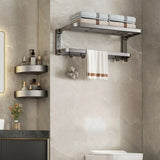 Versatile Storage Rack Towel Shelf Bathroom Hardware Set Image - 9