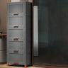 Vertical Acrylic Grey Storage Organizer Lingerie Chest Image - 4