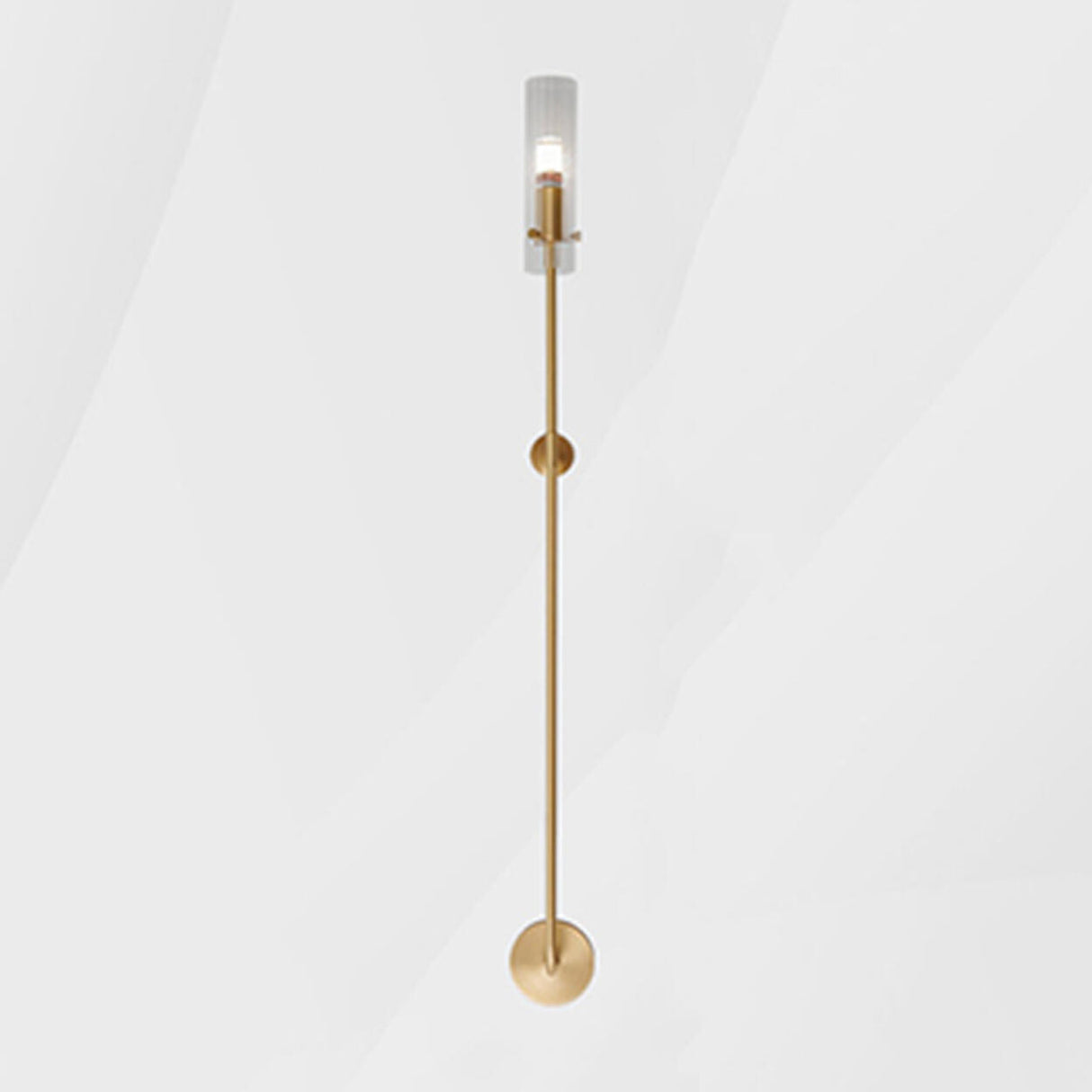 Vertical Design Gold Double Glass Tube Wall Sconce Image - 13