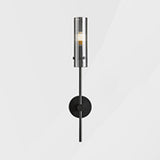 Vertical Design Gold Double Glass Tube Wall Sconce Image - 2