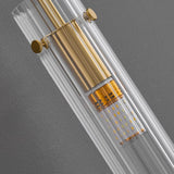 Vertical Design Gold Double Glass Tube Wall Sconce Image - 24