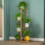 Vertical Metal Multi-Tiers Indoor Pedestal Plant Stand Image - 11