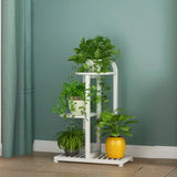 Vertical Metal Multi-Tiers Indoor Pedestal Plant Stand Image - 14