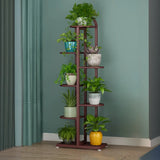 Vertical Metal Multi-Tiers Indoor Pedestal Plant Stand Image - 15