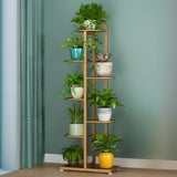 Vertical Metal Multi-Tiers Indoor Pedestal Plant Stand Image - 16