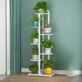 Vertical Metal Multi-Tiers Indoor Pedestal Plant Stand Image - 20