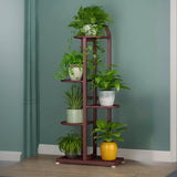 Vertical Metal Multi-Tiers Indoor Pedestal Plant Stand Image - 23