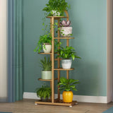 Vertical Metal Multi-Tiers Indoor Pedestal Plant Stand Image - 24