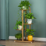 Vertical Metal Multi-Tiers Indoor Pedestal Plant Stand Image - 30