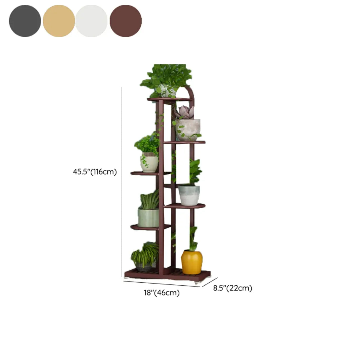 Vertical Metal Multi-Tiers Indoor Pedestal Plant Stand Image - 34