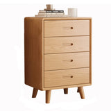 Vertical Rectangular Wood Natural Drawers Bachelor Chest Image - 3