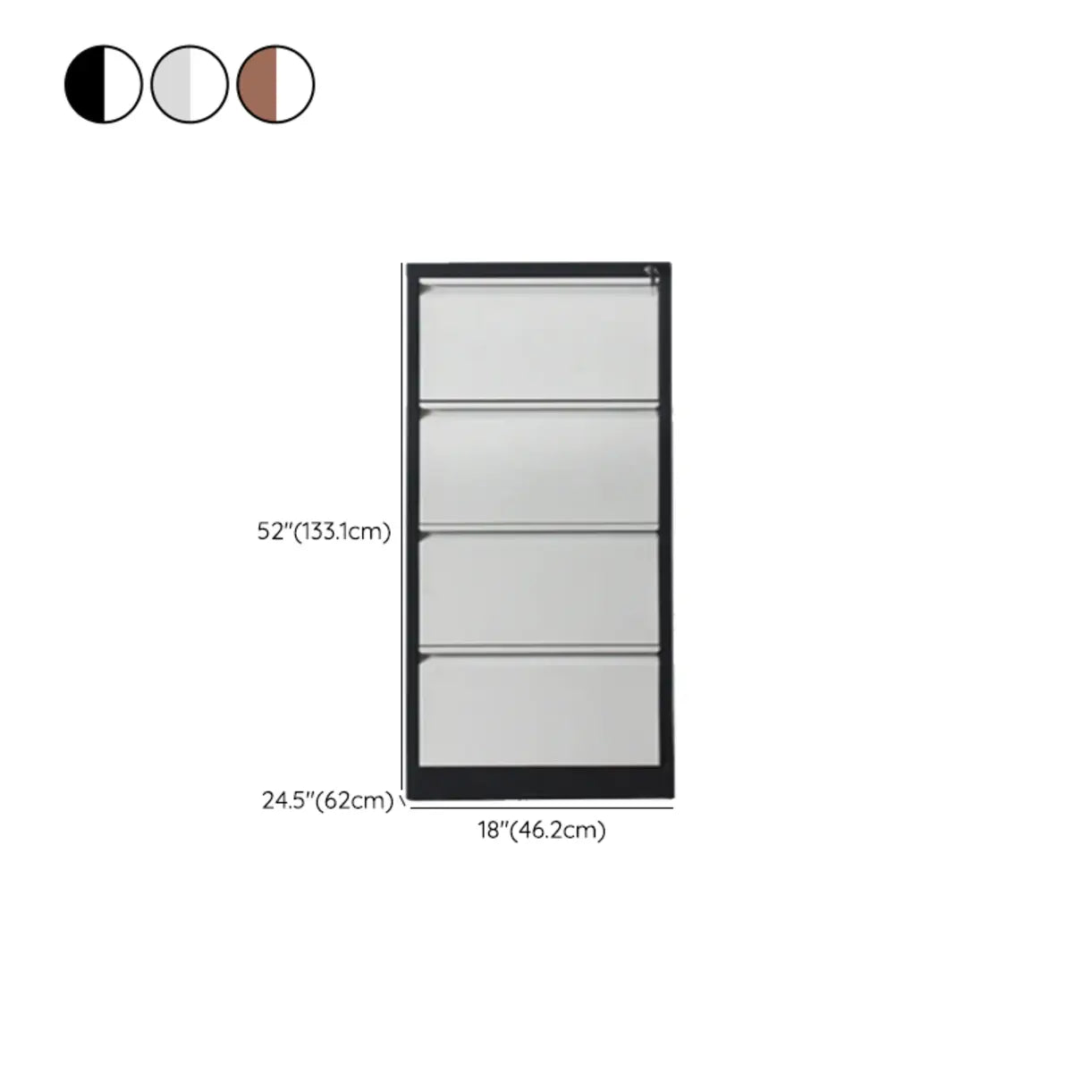 Vertical Steel Large Waterproof Storage Filing Cabinet Image - 35