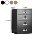 Vertical Steel Lockable Flameproof Small Filing Cabinet #size