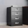 Vertical Steel Lockable Flameproof Small Filing Cabinet Image - 2