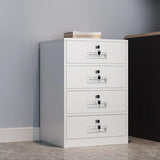 Vertical Steel Lockable Flameproof Small Filing Cabinet Image - 5