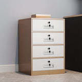 Vertical Steel Lockable Flameproof Small Filing Cabinet Image - 6