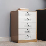 Vertical Steel Lockable Flameproof Small Filing Cabinet Image - 7