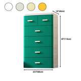 Vertical White Plastic Dresser with Storage Drawers #size