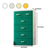 Vertical White Plastic Dresser with Storage Drawers Image - 24