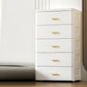 Vertical White Plastic Dresser with Storage Drawers Image - 5