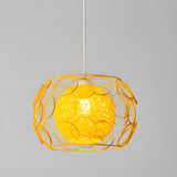 Vibrant Rope Colorful Modern Wire Cage Pendant Lights Image - 19