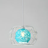 Vibrant Rope Colorful Modern Wire Cage Pendant Lights Image - 21