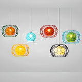 Vibrant Rope Colorful Modern Wire Cage Pendant Lights Image - 24