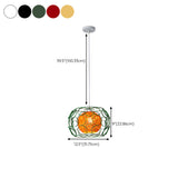 Vibrant Rope Colorful Modern Wire Cage Pendant Lights Image - 29