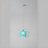 Vibrant Rope Colorful Modern Wire Cage Pendant Lights Image - 6