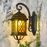 Victorian Style Black Outdoor Wall Lantern Sconce Image - 2