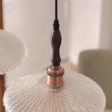 Vintage 3-Light Scalloped Glass Island Pendant Light Image - 7