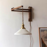 Vintage Adjustable Swing Arm Wall Sconce Image - 1