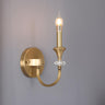 Vintage Black Crystal Candle Wall Sconce Image - 9