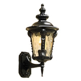 Vintage Black Metal LED Exterial Lantern Wall Sconce Image - 10