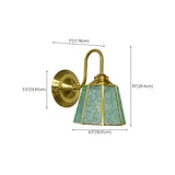 Vintage Brass Flower Wall Sconce Light Fixtures Image - 12