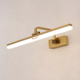 Vintage Bronze Linear Metal Adjustable Vanity Light Image - 11