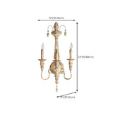 Vintage Country White Candelabra Wall Sconce Image - 9