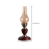 Vintage Creative Candlestick Glass Shade Table Lamp #size