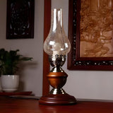 Vintage Creative Candlestick Glass Shade Table Lamp Image - 4