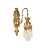 Vintage Crystal and Brass Double Wall Sconce  Image - 6